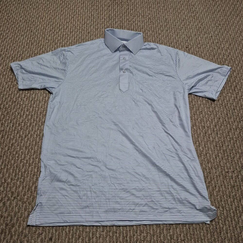 Collars & Co White FeatherweightStripped Pattern Sz Small